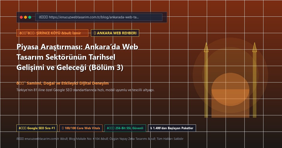 Piyasa Araştırması: Ankara’da Web Tasarım Sektörünün Tarihsel Gelişimi ve Geleceği (Bölüm 3)