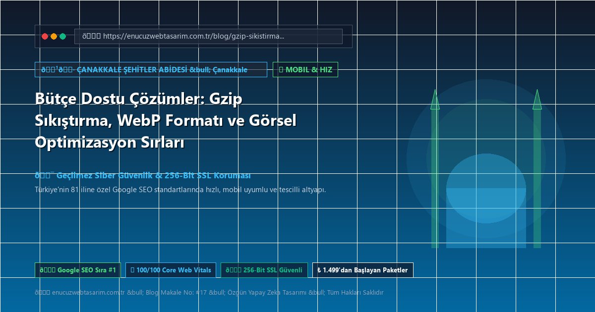 Bütçe Dostu Çözümler: Gzip Sıkıştırma, WebP Formatı ve Görsel Optimizasyon Sırları