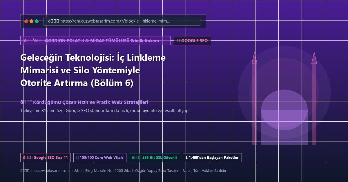 Geleceğin Teknolojisi: İç Linkleme Mimarisi ve Silo Yöntemiyle Otorite Artırma (Bölüm 6)