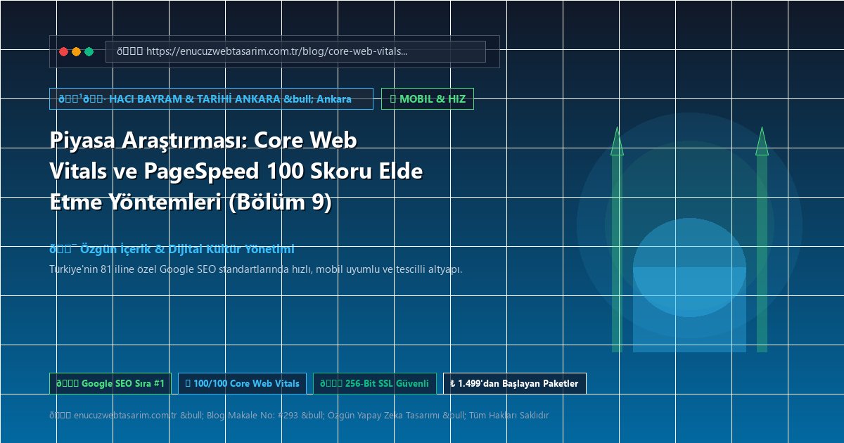 Piyasa Araştırması: Core Web Vitals ve PageSpeed 100 Skoru Elde Etme Yöntemleri (Bölüm 9)