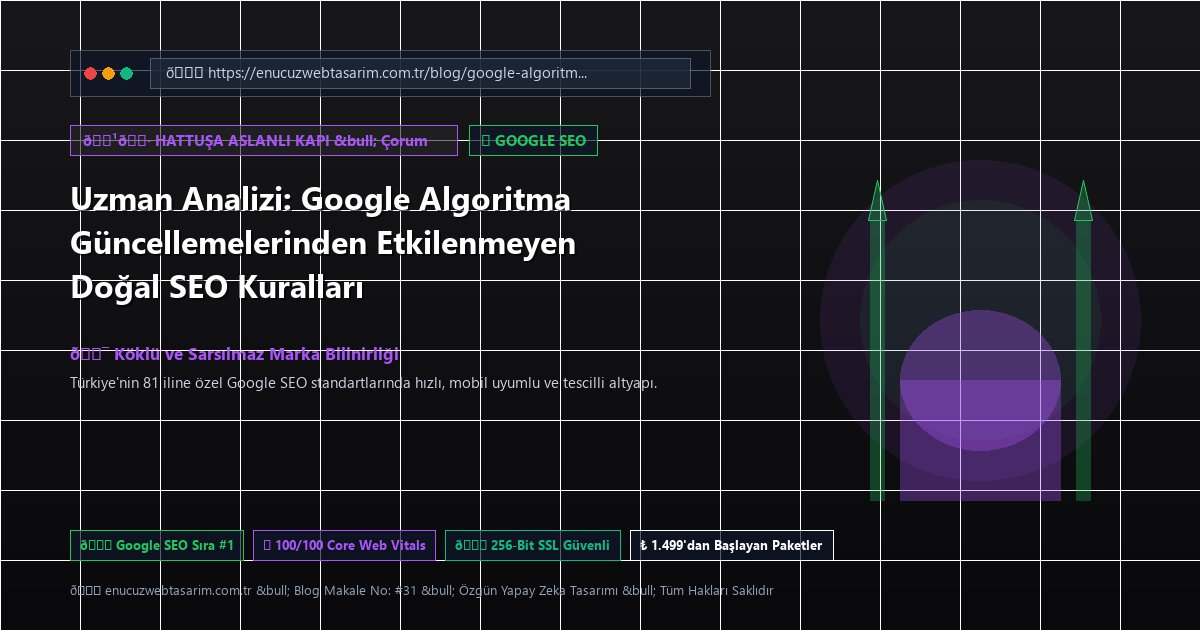 Uzman Analizi: Google Algoritma Güncellemelerinden Etkilenmeyen Doğal SEO Kuralları