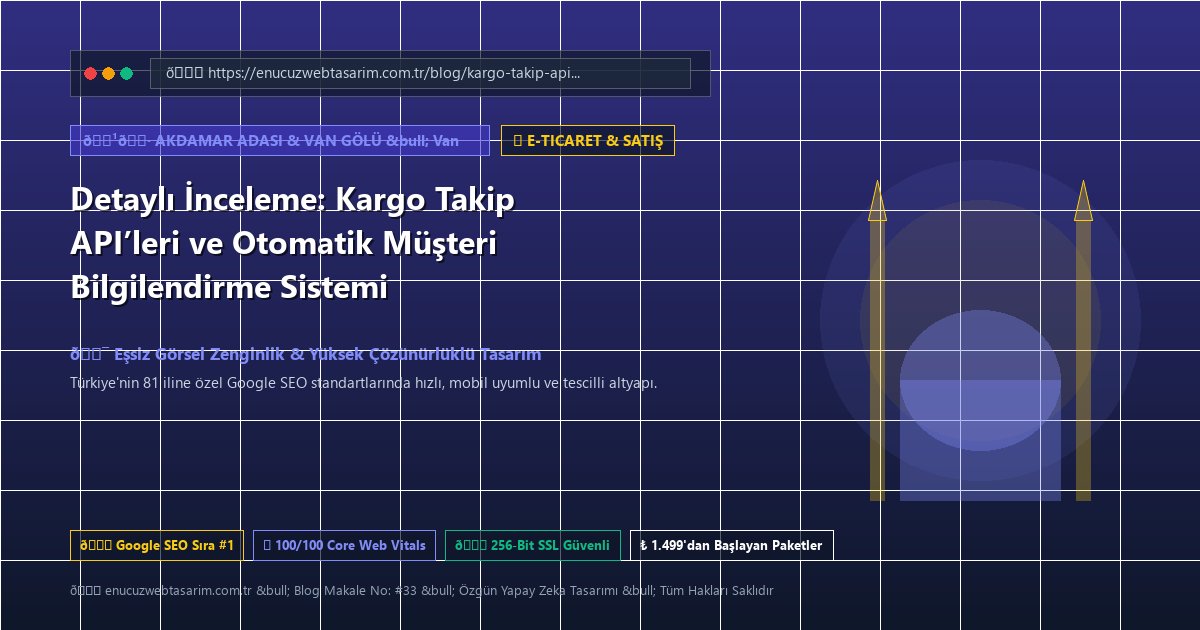 Detaylı İnceleme: Kargo Takip API’leri ve Otomatik Müşteri Bilgilendirme Sistemi