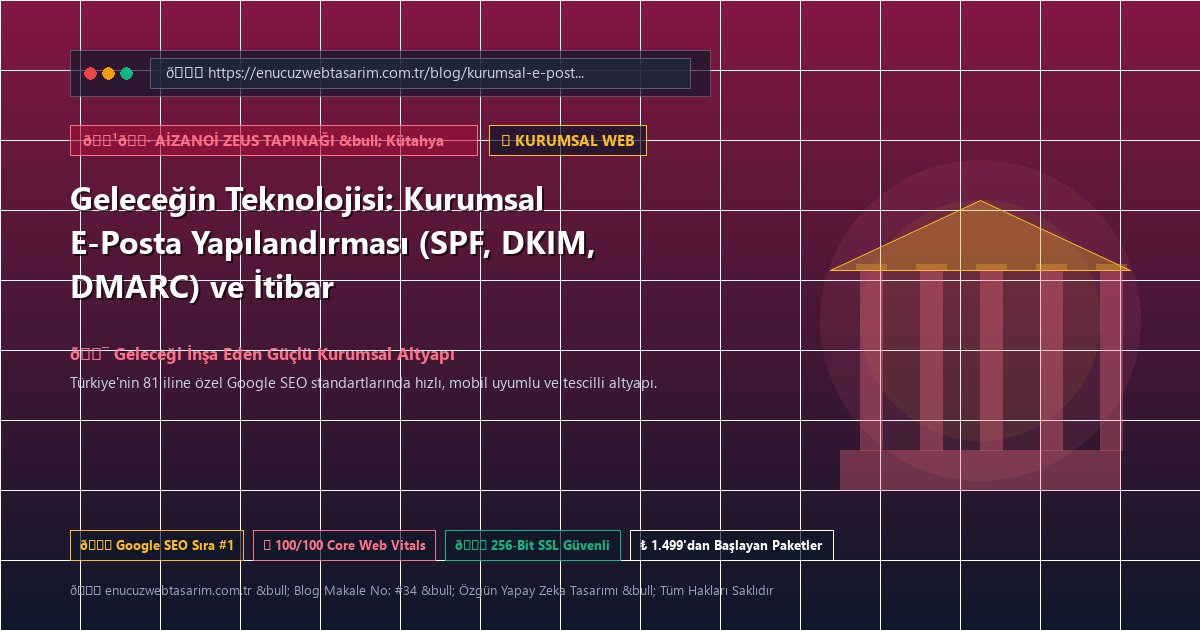 Geleceğin Teknolojisi: Kurumsal E-Posta Yapılandırması (SPF, DKIM, DMARC) ve İtibar