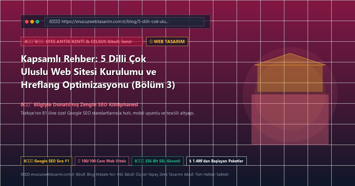 Kapsamlı Rehber: 5 Dilli Çok Uluslu Web Sitesi Kurulumu ve Hreflang Optimizasyonu (Bölüm 3)